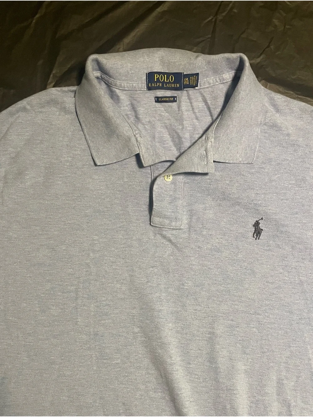 Ralph Lauren Polo Shirt in Pale Blue with Embroidered Logo